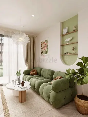 Light green colour 3 seater Sofa