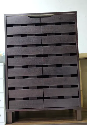 Dark Wood Tall Dresser / Chest of Drawers - Good Condition