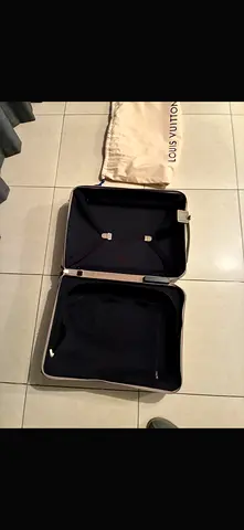 Louis Vuitton hard-shell carry-on suitcase (open, perfect condition)