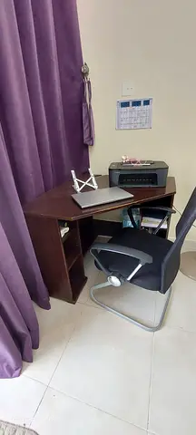Computer table with chair