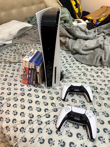 PlayStation 5 with games
