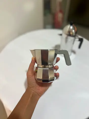 Original ALESSI Stovetop Moka Pot / Espresso Maker - Small Stainless Steel