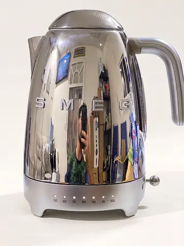 Smeg kettle silver. Excellent condition. For sell