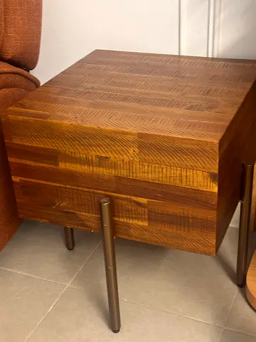 Side table acacia wood 50x50 cm