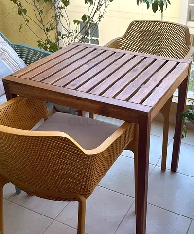 IKEA NÄMMARÖ Table, Outdoor, 75x63 cm, light brown stained