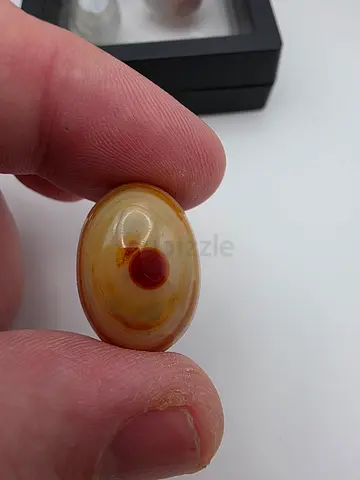 Vintage Sulimani Aqeeq stone with Red Center - عقيق سليماني