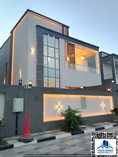 Luxury villa for sale in Al Helio 2 – Ajman, featuring a modern design and high-end finishes, stra
