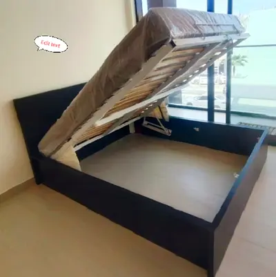 IKEA Malam Ottoman king size size 180×200cm bed with inside full storage and IKEA mattress is availa