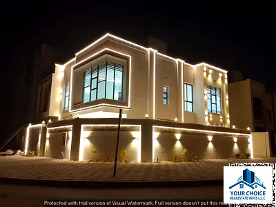 Luxury villa for sale in Al Helio 2 – Ajman, featuring a modern design and high-end finishes, strategically located near Sheikh Mohammed Bin Zayed Roa