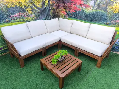 IKEA Modular Outdoor Wooden Garden Sofa Set