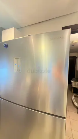 Samsung Stainless Steel Fridge - Good Condition, Bottom Freezer