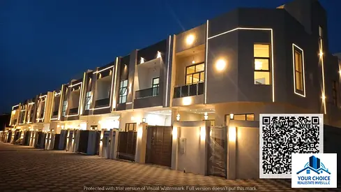 First occupancy villa in the heart of Al Helio 2, Ajman. Townhouse with a stunning view, featuring a majlis, four bedrooms, and a balcony in one of th
