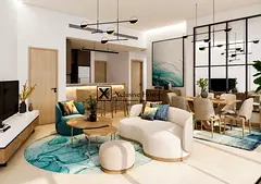 Golf Course Views | 1BR Apartment | Furnished | DAMAC Hills