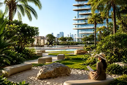 إطلالات على ملعب الجولف | شقة بغرفة نوم واحدة | مفروشة | داماك هيلز