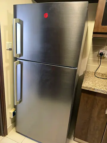 Hoover Stainless Steel Top Mount Freezer Fridge