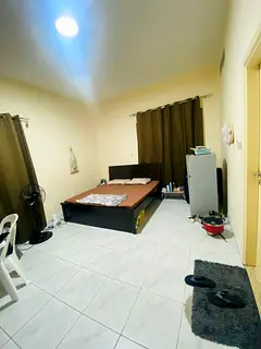 Family room with attached washroom