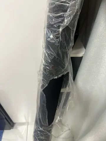 Dark black soft Gorget fabric- unused, still wrapped