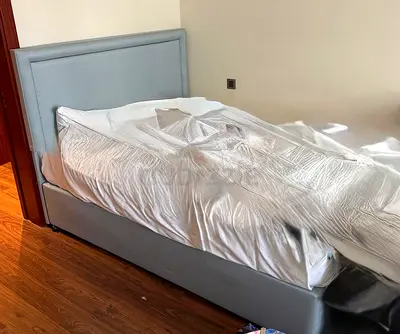Queen bed with headboard
