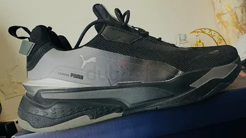 Puma black grey mens sneakers - lightly used