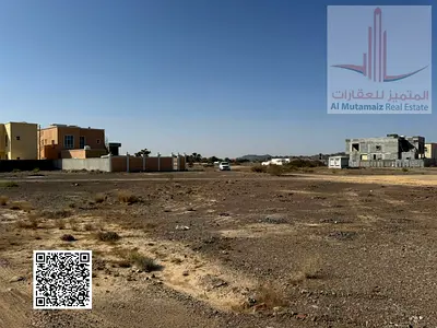 For sale in Ajman, two adjacent plots of land in Al Jurf Industrial Area 3, residential/commercial (G+6), each plot measuring 8080 sq ft. Asking 2.6M