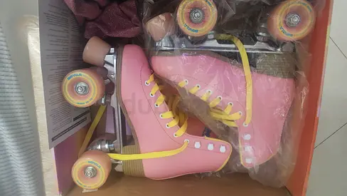Brand New Impala Quad Roller Skates (Pink/Yellow) - Sealed in Box