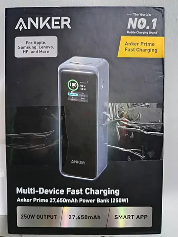 Anker Prime 27,650mAh 250W Power Bank - Multi-Device Fast Charging (Boxed)