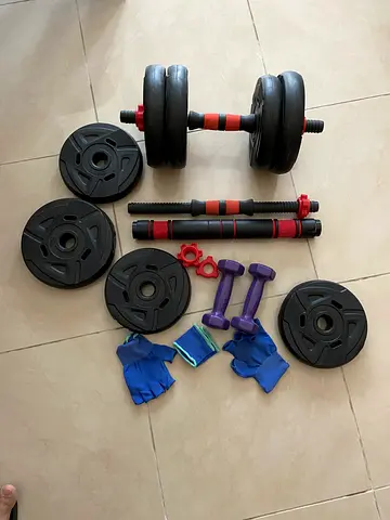 Weight lifting set