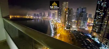 🌊 SEA VIEW 1BHK | CORNICHE LOCATION | BIG BALCONY | FREE PARKING | GYM & POOL FREE | AED 45K | 4 