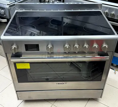 Bosch Stainless Steel Electric Range with Ceramic Hob - Good Condition