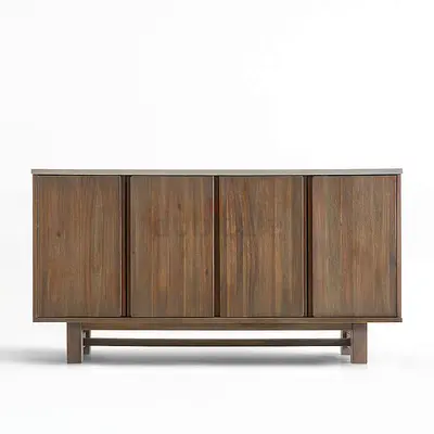 Crate and Barrel Brand New Modern Wooden Sideboard Cabinet