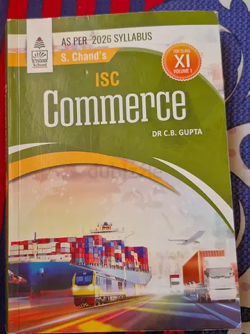 S. Chands ISC Commerce (Volume 1) for Class XI by Dr. C.B. Gupta, updated for the 2026 syllabus.