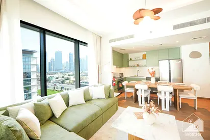 Stunning 2BR with Burj Khalifa View | Celadon 2, City Walk
