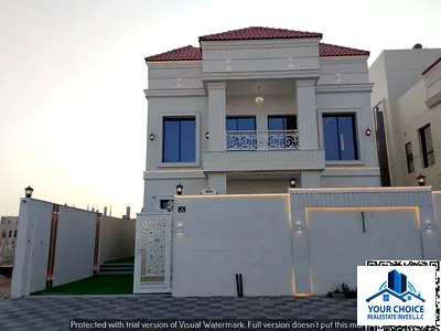 🏡 Luxury villa for sale in Al Helio 2, Ajman, featuring a modern design and premium super deluxe finishing, ideally located Sheikh Mohammed
