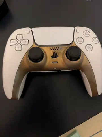 White Sony PS5 DualSense Controller with back paddles can customize faceplate