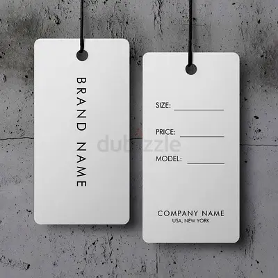 Blank Clothing Hang Tags — Double-Sided Brand Labels (Set)