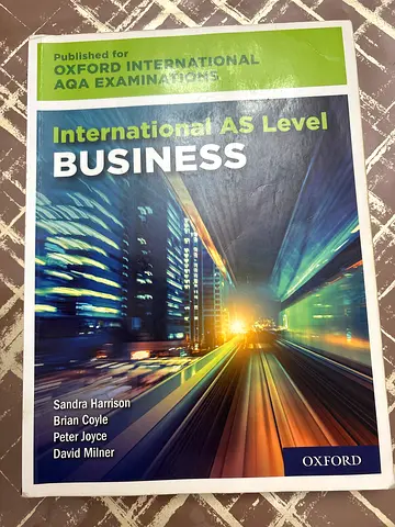International AS level Business Textbook for Oxford AQA