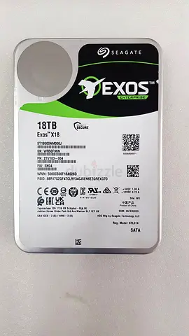 Seagate Exos X18 18TB Enterprise HDD SATA - perfect condition
