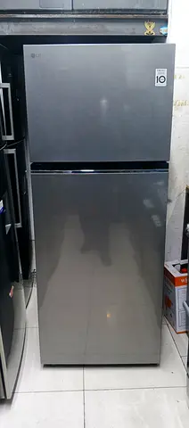 LG Top Freezer Refrigerator - 2 Door, Stainless Steel, Good Condition working silver fre home delive