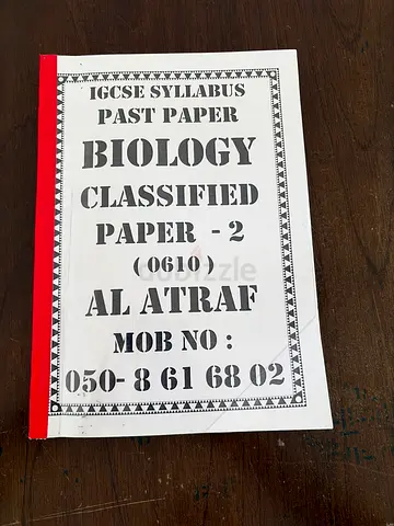 IGCSE Biology Classified Past Paper Booklet (Paper 2)