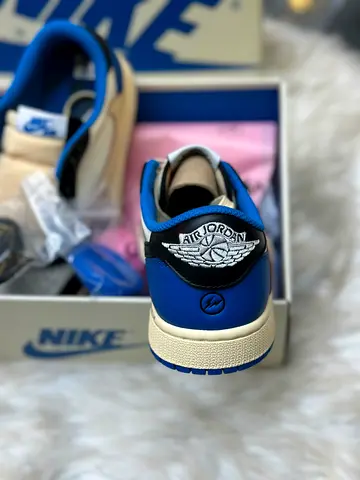Air Jordan 1 Low in Blue/White - Brand New (With Box Extras)