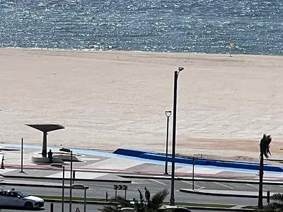 Two-bedroom apartment for annual rent in Ajman Corniche A great opportunity to live in a spacious apartment in a prime location on the second row fro