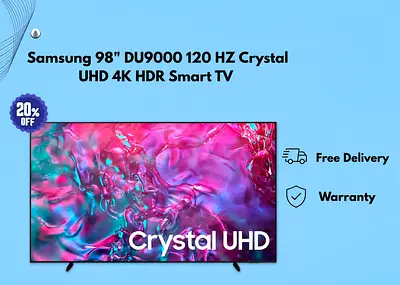 Samsung 98 DU9000 120 HZ Crystal UHD 4K HDR Smart TV