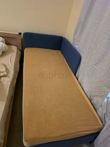 Ikea blakullen Single bed frame with vestmarka mattress - great condition, 200x90