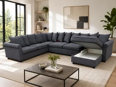 Modern Multi-Section Sofa Bed
2-Seater • Center • Corner • 2-Seater • Spacious Storage