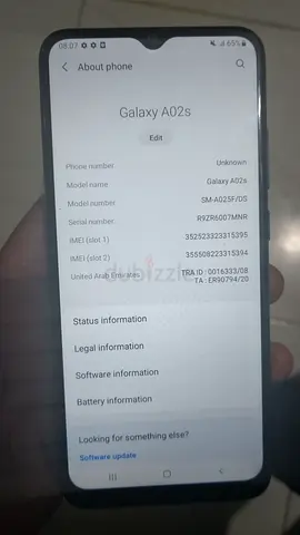 Samsung Galaxy A02s - Good Working Condition