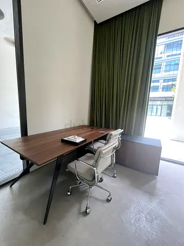 Modern Wooden Executive Office Desk with Storage Cabinet - Brand New