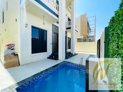 🏡 فيلا فاخرة للبيع في الياسمين – عجمان | مسبح خاص + رووف | شامل الكهرباء والمياه والتكييف