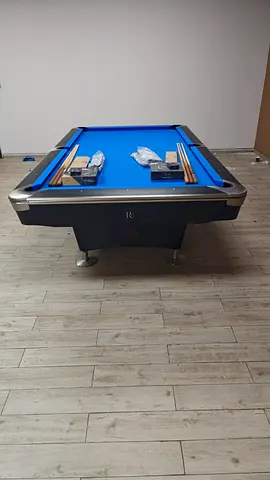 9x4.5ft Pool Table with Blue Cloth — Good Condition, Accessories Included