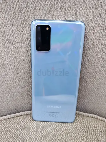 Samsung Galaxy S20+5g 12/128 (light blue) with clear case - good condition