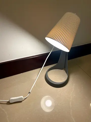 Modern White Table Lamp Good Condition